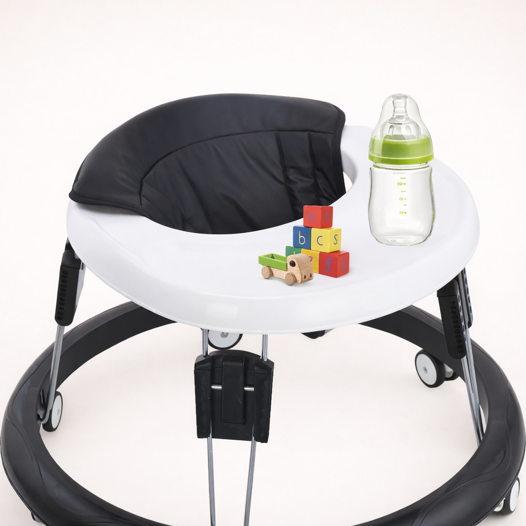 Trotteur Bébé Réglable avec Roues – Pliable, Stable et Sécurisé