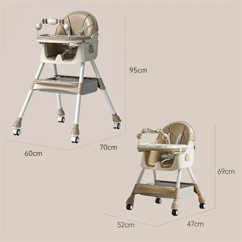 Chaise haute bébé évolutive pliable | POUR NOTRE BÉBÉ