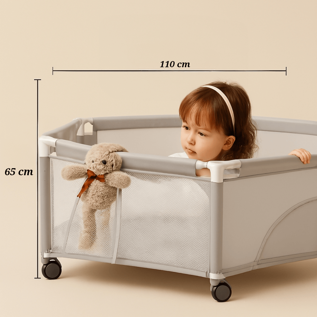 Parc bébé pliable hexagonal sécurisé | POUR NOTRE BÉBÉ