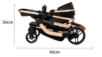 Poussette 3 en 1 bébé pliable