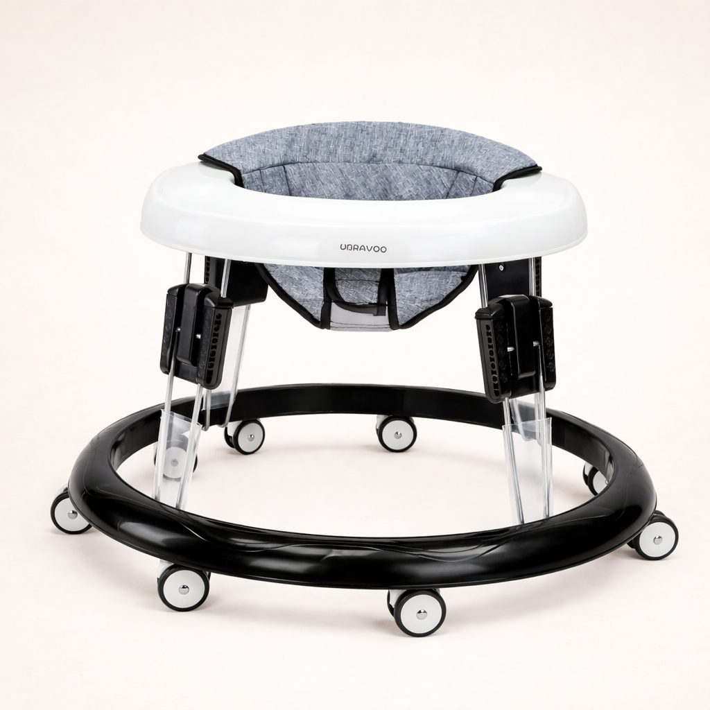 Trotteur Bébé Réglable avec Roues – Pliable, Stable et Sécurisé