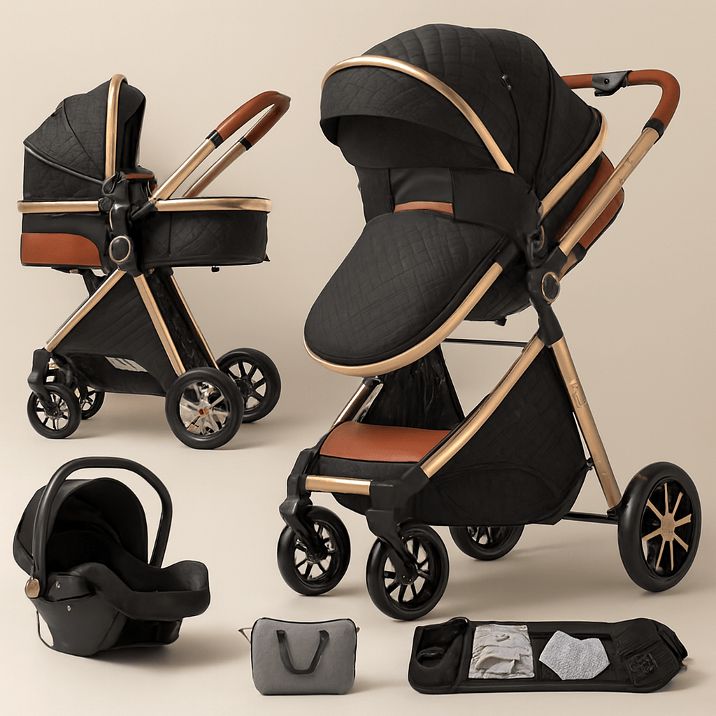 Poussette 3 en 1 compacte bébé