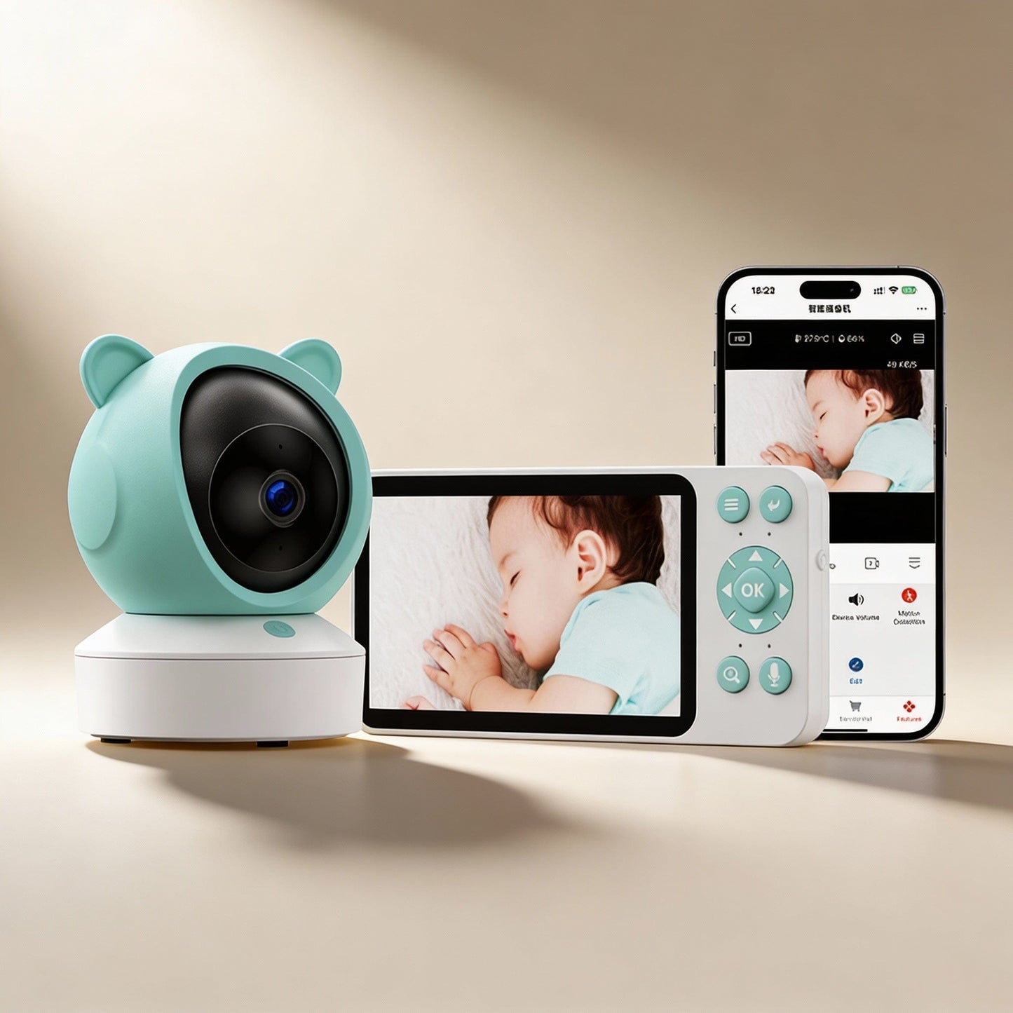 Babyphone caméra WiFi HD – Surveillance bébé en temps réel | POUR NOTRE BÉBÉ