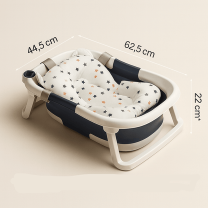 Baignoire bébé pliable silicone avec thermomètre | POUR NOTRE BÉBÉ