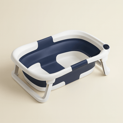 Baignoire bébé pliable silicone avec thermomètre | POUR NOTRE BÉBÉ