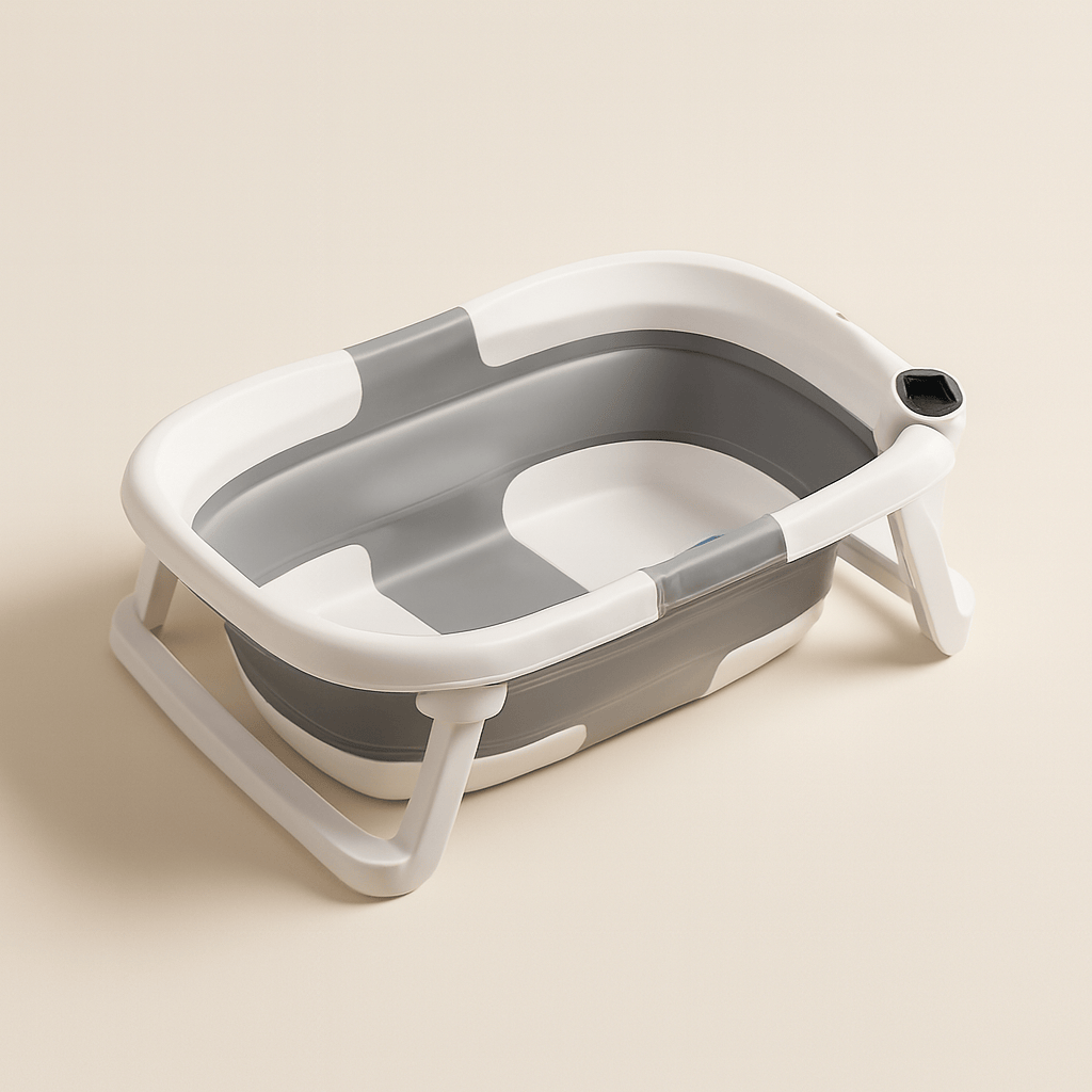 Baignoire bébé pliable silicone avec thermomètre | POUR NOTRE BÉBÉ