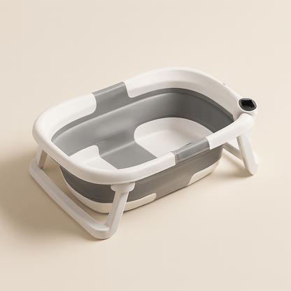 Baignoire bébé pliable silicone avec thermomètre | POUR NOTRE BÉBÉ