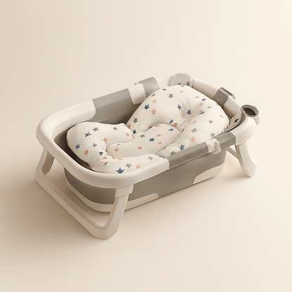 Baignoire bébé pliable silicone avec thermomètre | POUR NOTRE BÉBÉ