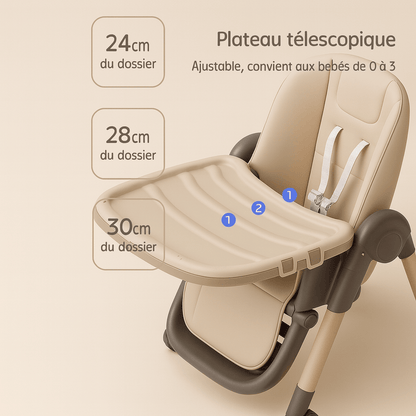 Chaise haute bébé évolutive et pliable | POUR NOTRE BÉBÉ
