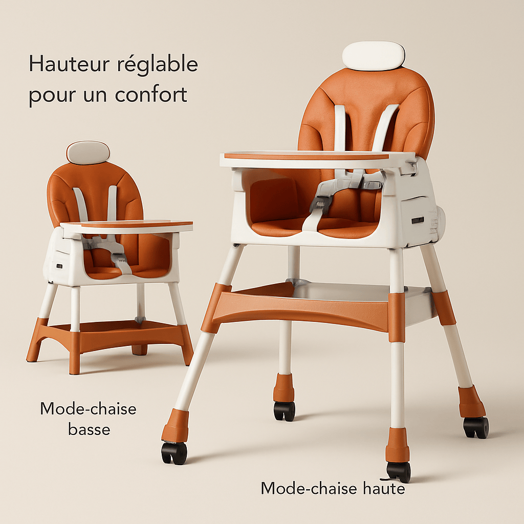 Chaise haute bébé évolutive multifonctionnelle | POUR NOTRE BÉBÉ