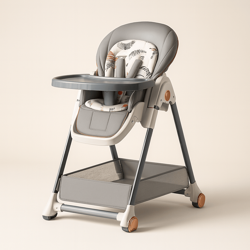 Chaise haute bébé multifonction pliable