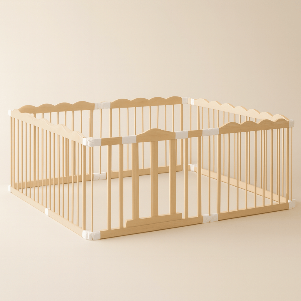 Parc bébé bois ajustable – Clôture pliante sécurisée | POUR NOTRE BÉBÉhone caméra Eeyolf 5 pouces – Surveillance HD & sécurité bébé | POUR NOTRE BÉBÉ