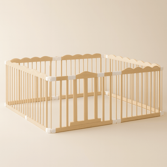 Parc bébé bois ajustable – Clôture pliante sécurisée | POUR NOTRE BÉBÉhone caméra Eeyolf 5 pouces – Surveillance HD & sécurité bébé | POUR NOTRE BÉBÉ