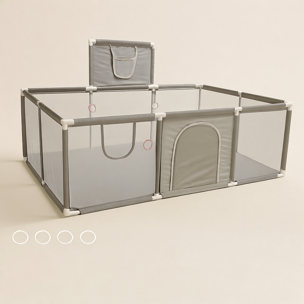 Parc bébé pliable rectangulaire sécurisé | POUR NOTRE BÉBÉ