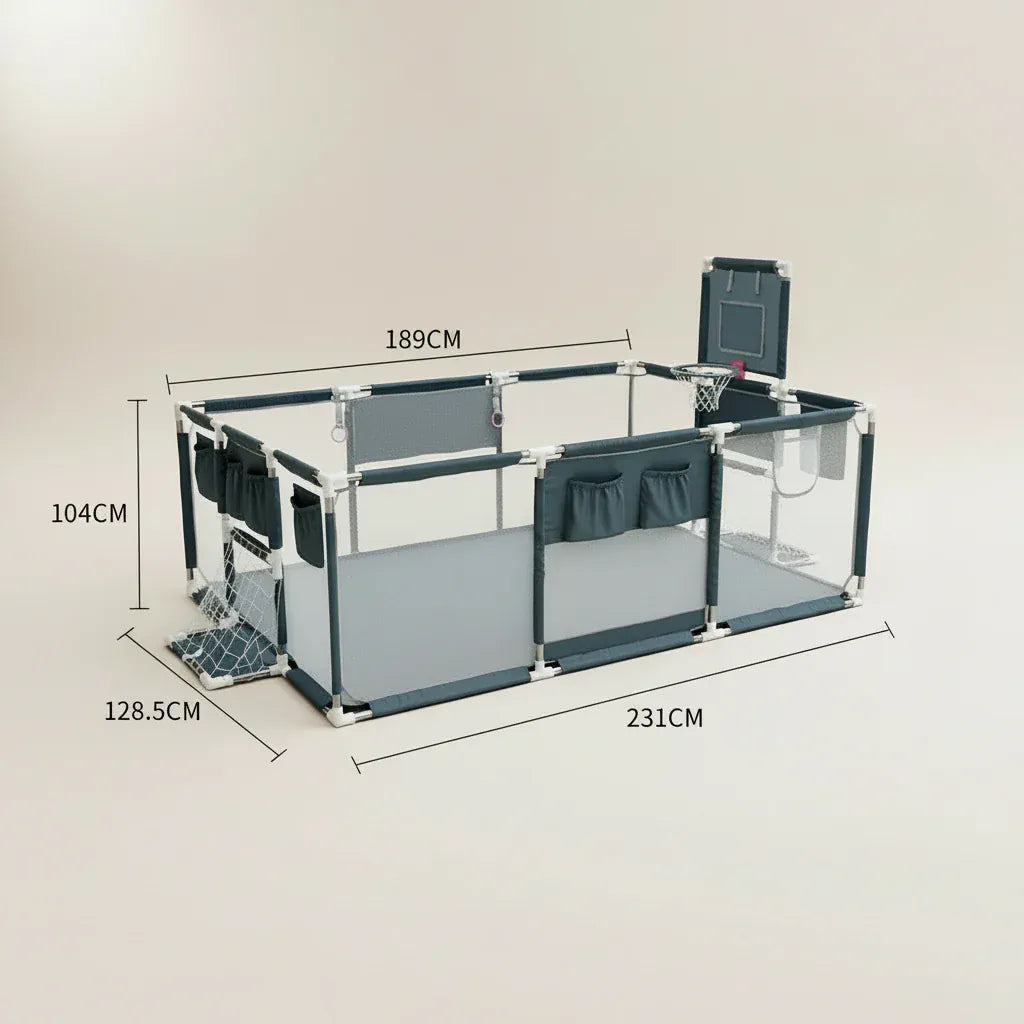 Parc bébé pliable rectangulaire sécurisé | POUR NOTRE BÉBÉ