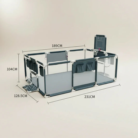 Parc bébé pliable rectangulaire sécurisé | POUR NOTRE BÉBÉ