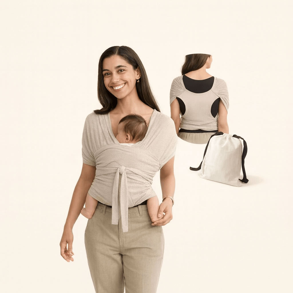 Porte bébé physiologique extensible – POUR NOTRE BÉBÉ