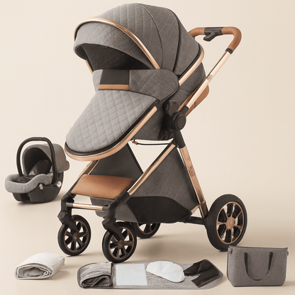 Poussette 3 en 1 compacte bébé