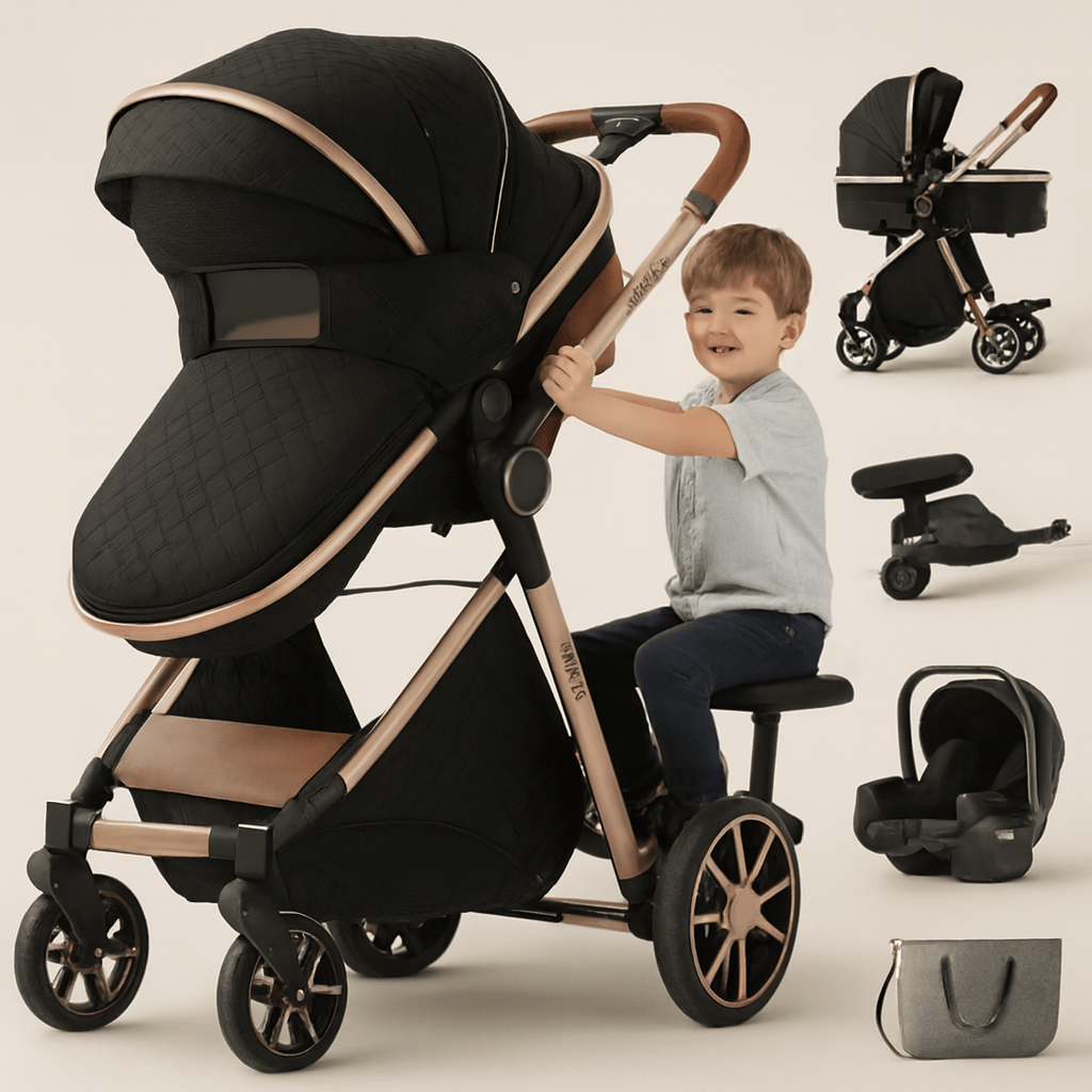 Poussette 3 en 1 compacte bébé