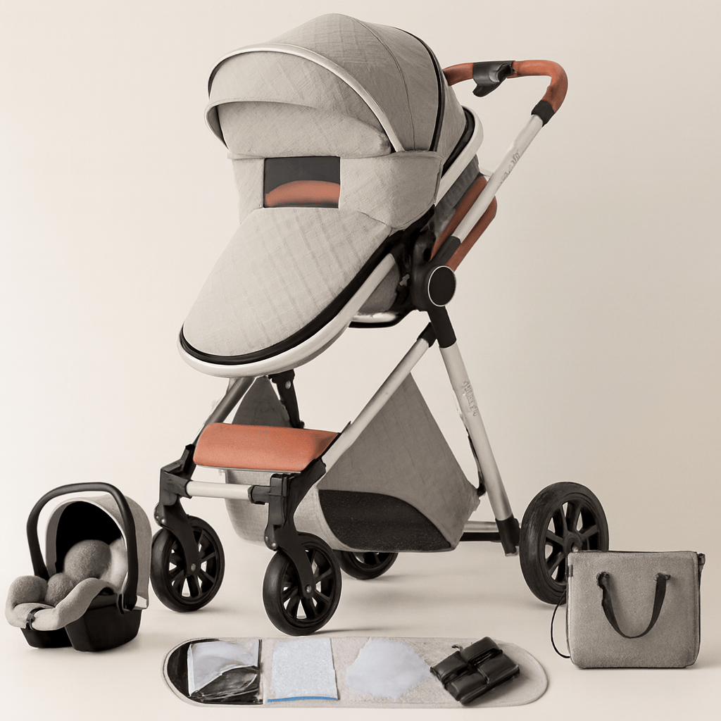Poussette 3 en 1 compacte bébé