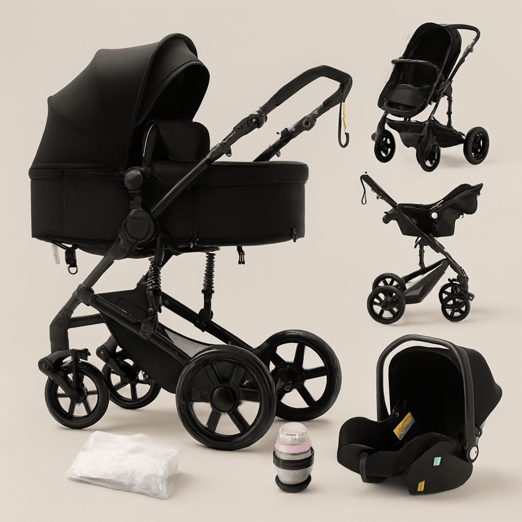 Poussette 3 en 1 compacte bébé