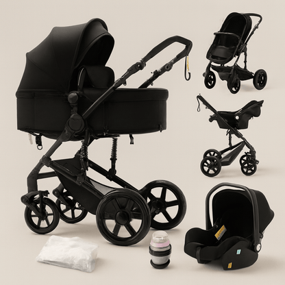 Poussette 3 en 1 compacte bébé