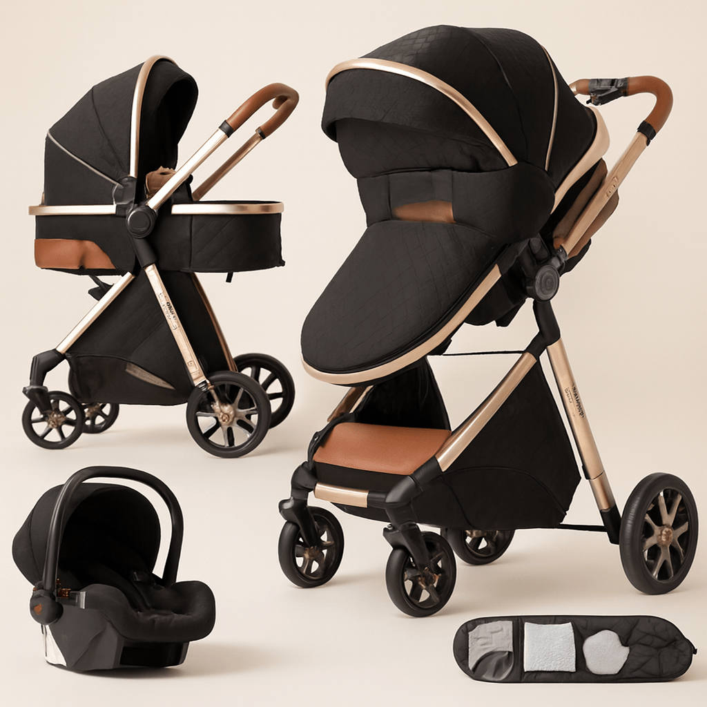 Poussette 3 en 1 compacte bébé