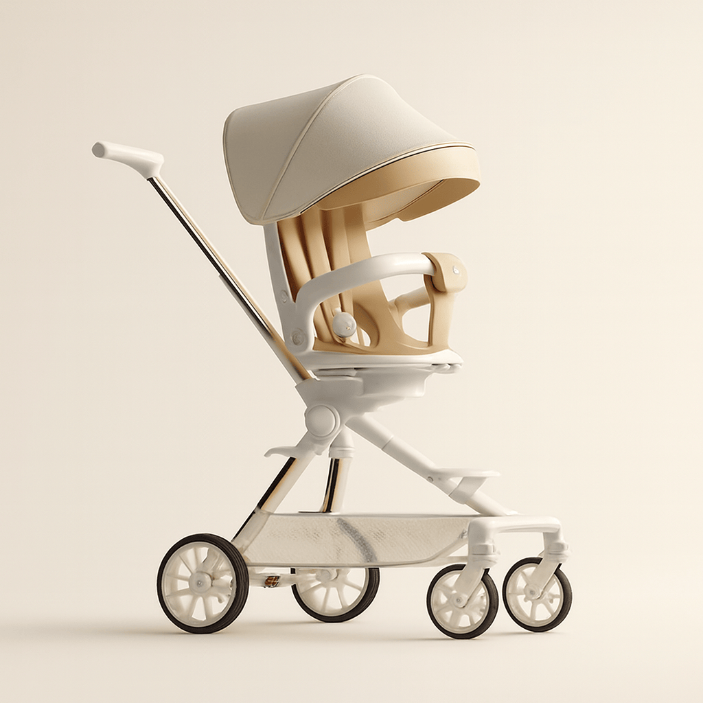 Poussette 3 en 1 compacte | Sécurité & confort bébé