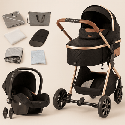 Poussette bébé 2 en 1 pliable | POUR NOTRE BÉBÉ