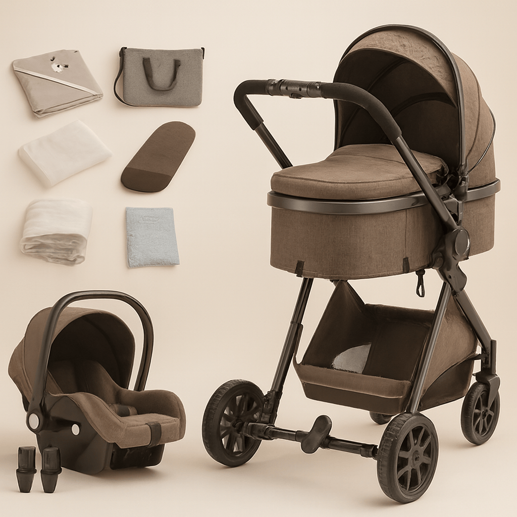 Poussette bébé 2 en 1 pliable | POUR NOTRE BÉBÉ