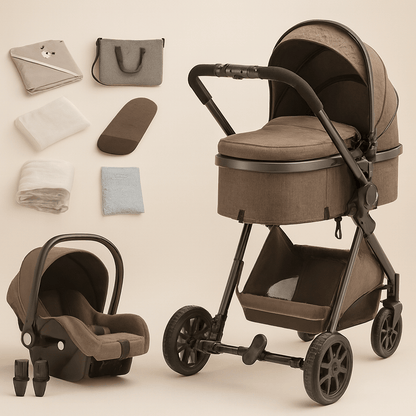 Poussette bébé 2 en 1 pliable | POUR NOTRE BÉBÉ