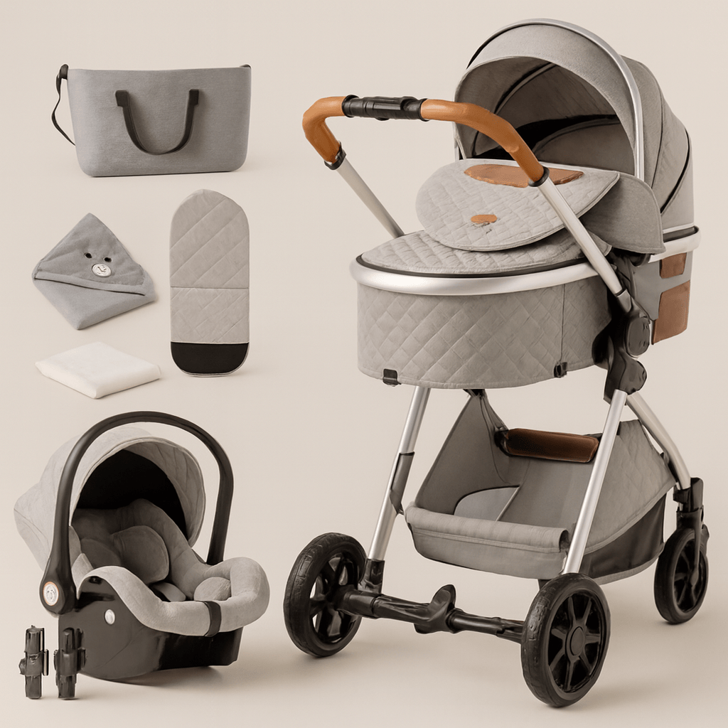 Poussette bébé 2 en 1 pliable | POUR NOTRE BÉBÉ