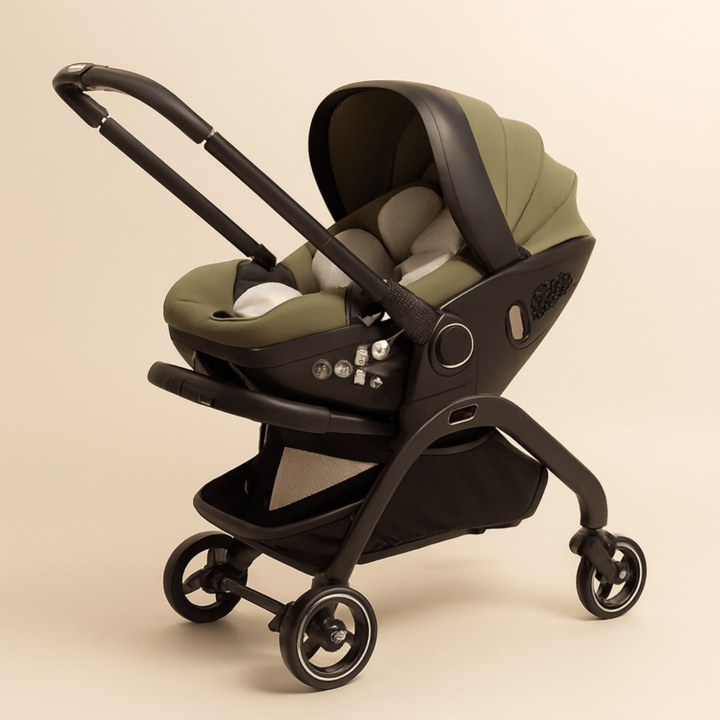 Poussette 3 en 1 compacte | Confort & sécurité bébé