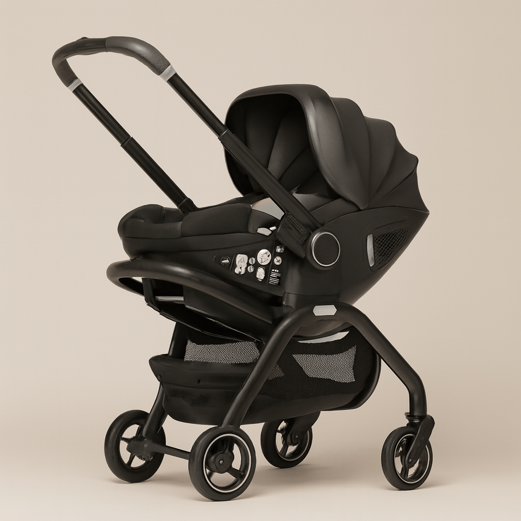 Poussette 3 en 1 compacte | Confort & sécurité bébé