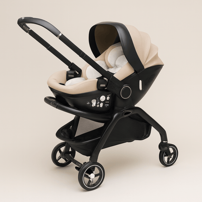 Poussette 3 en 1 compacte | Confort & sécurité bébé