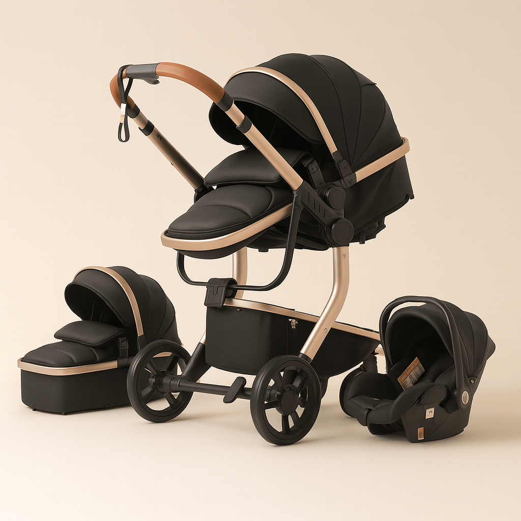 Poussette 3 en 1 bébé pliable
