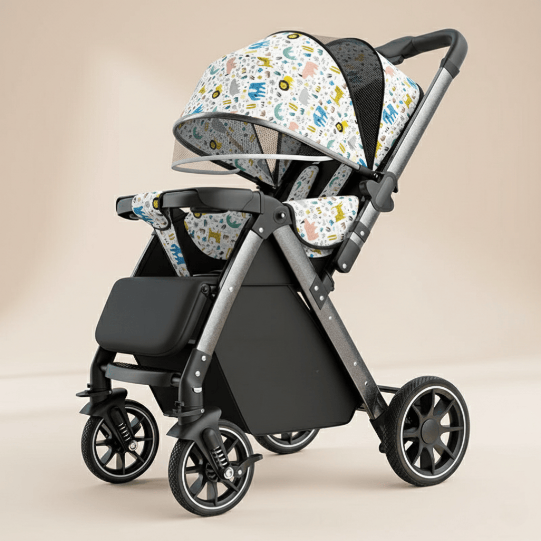 Poussette bébé réversible 2 en 1 compacte | POUR NOTRE BÉBÉ