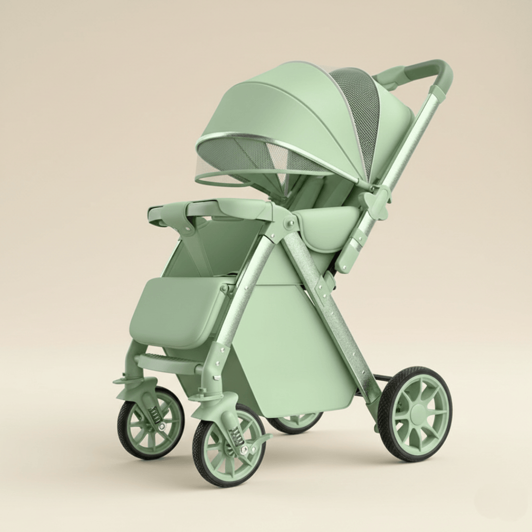 Poussette bébé réversible 2 en 1 compacte | POUR NOTRE BÉBÉ