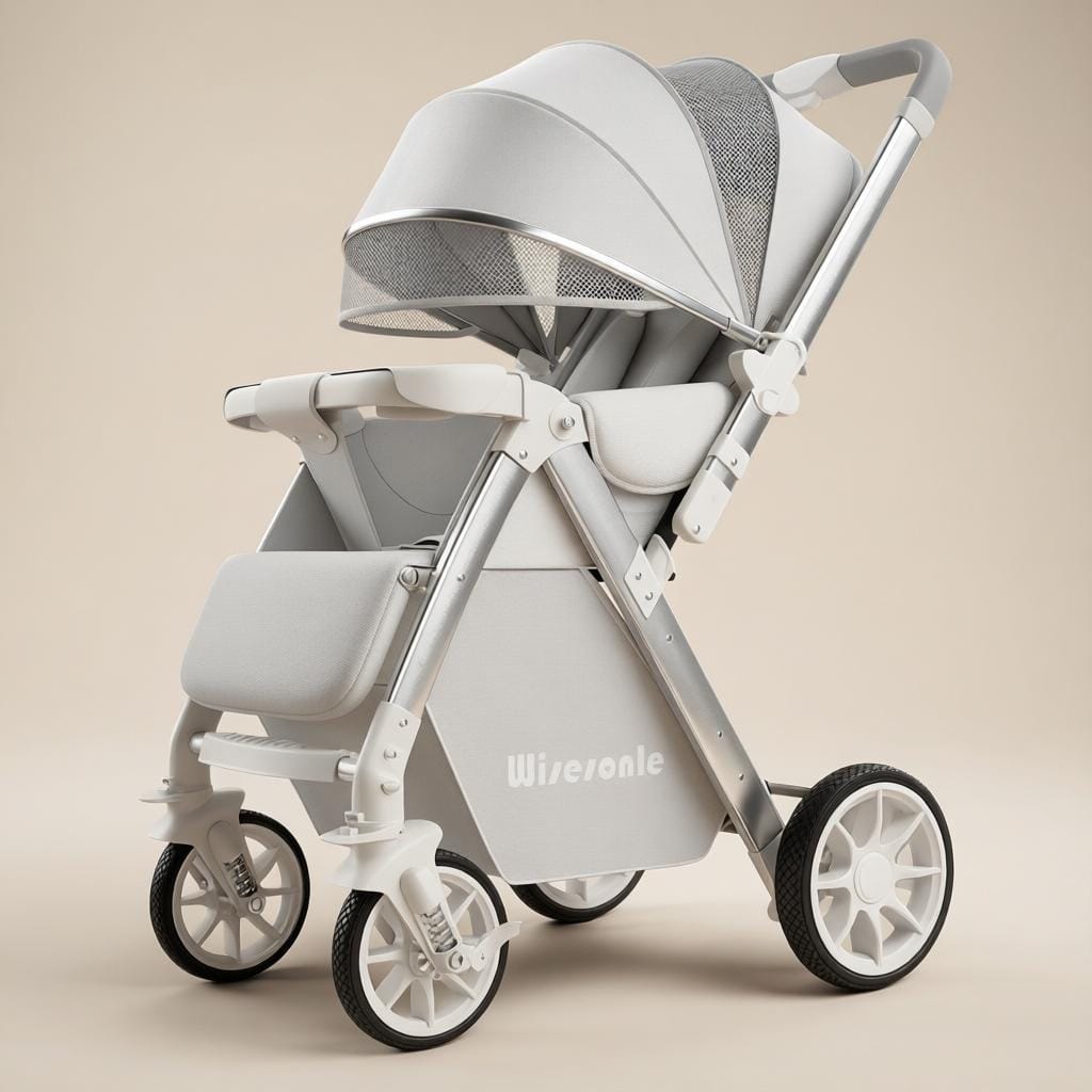 Poussette bébé réversible 2 en 1 compacte | POUR NOTRE BÉBÉ