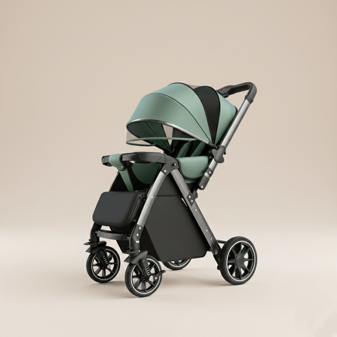 Poussette bébé réversible 2 en 1 compacte | POUR NOTRE BÉBÉ