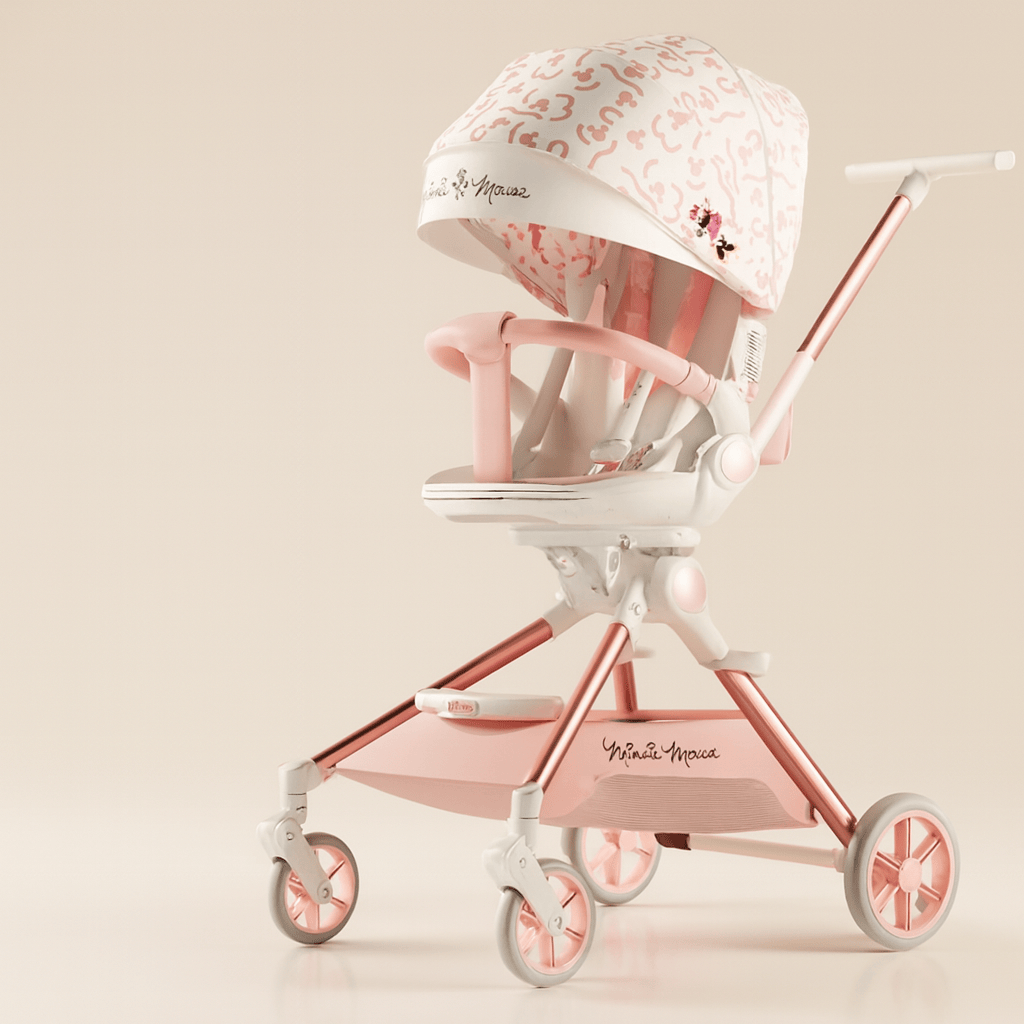 Poussette canne compacte rose – POUR NOTRE BÉBÉ