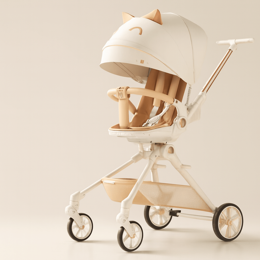 Poussette canne compacte rose – POUR NOTRE BÉBÉ