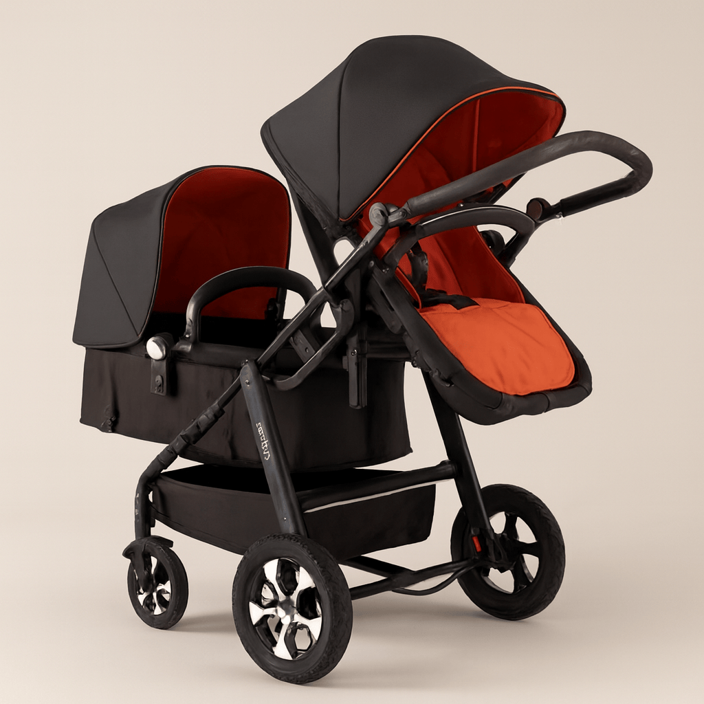 Poussette double compacte pliable | POUR NOTRE BÉBÉ