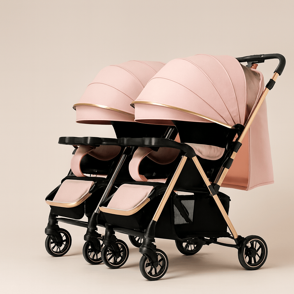 Poussette double compacte pliable | POUR NOTRE BÉBÉ