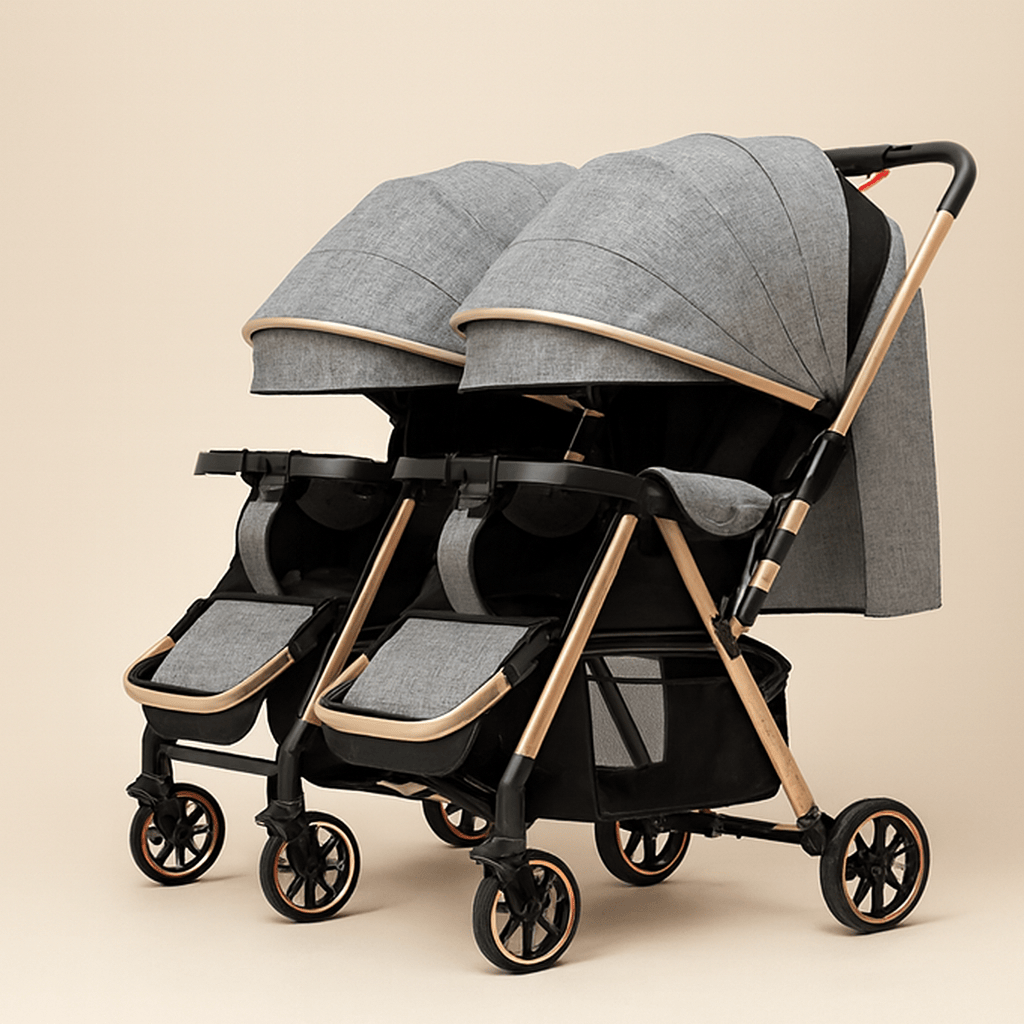 Poussette double compacte pliable | POUR NOTRE BÉBÉ