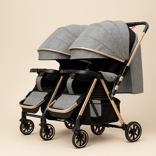 Poussette double compacte pliable | POUR NOTRE BÉBÉ