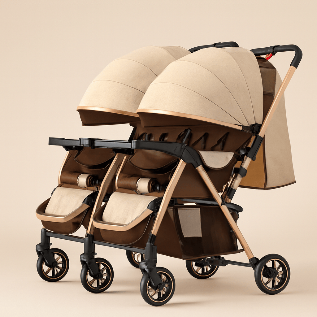 Poussette double compacte pliable | POUR NOTRE BÉBÉ