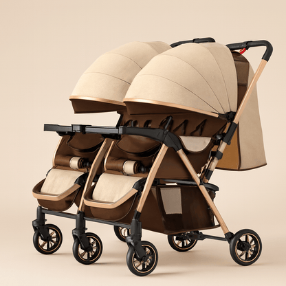 Poussette double compacte pliable | POUR NOTRE BÉBÉ