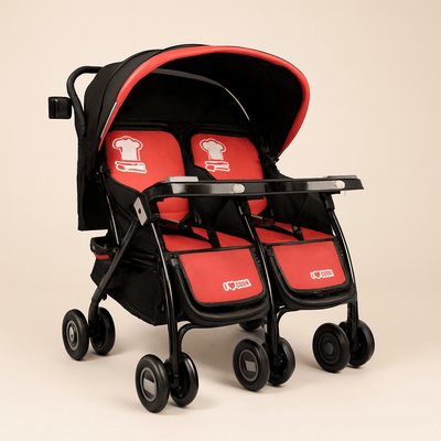 Poussette double compacte pliable | POUR NOTRE BÉBÉ