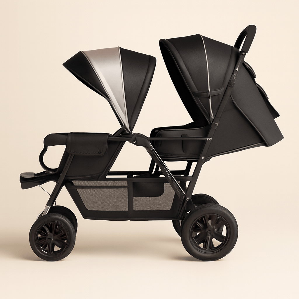 Poussette double dès la naissance pliable | POUR NOTRE BÉBÉ